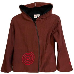 𝅺🎀 Namaste Fair Trade, Hooded Asymmetrical Design Sleeves with Details, Siz…